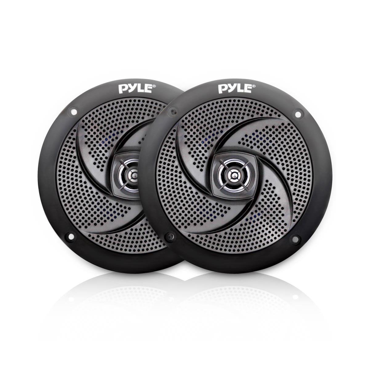 Pyle Low-Profile Marine Speakers, Waterproof, 180 Watt