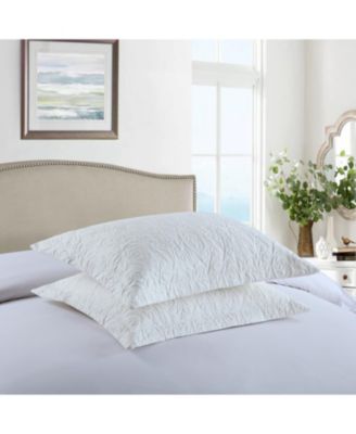 2 Pcs Embroidered Pillow Shams-Standard