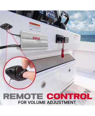 4-Ch. Waterproof Marine Amplifier, 1200 Watt, MP3/iPod Compatible