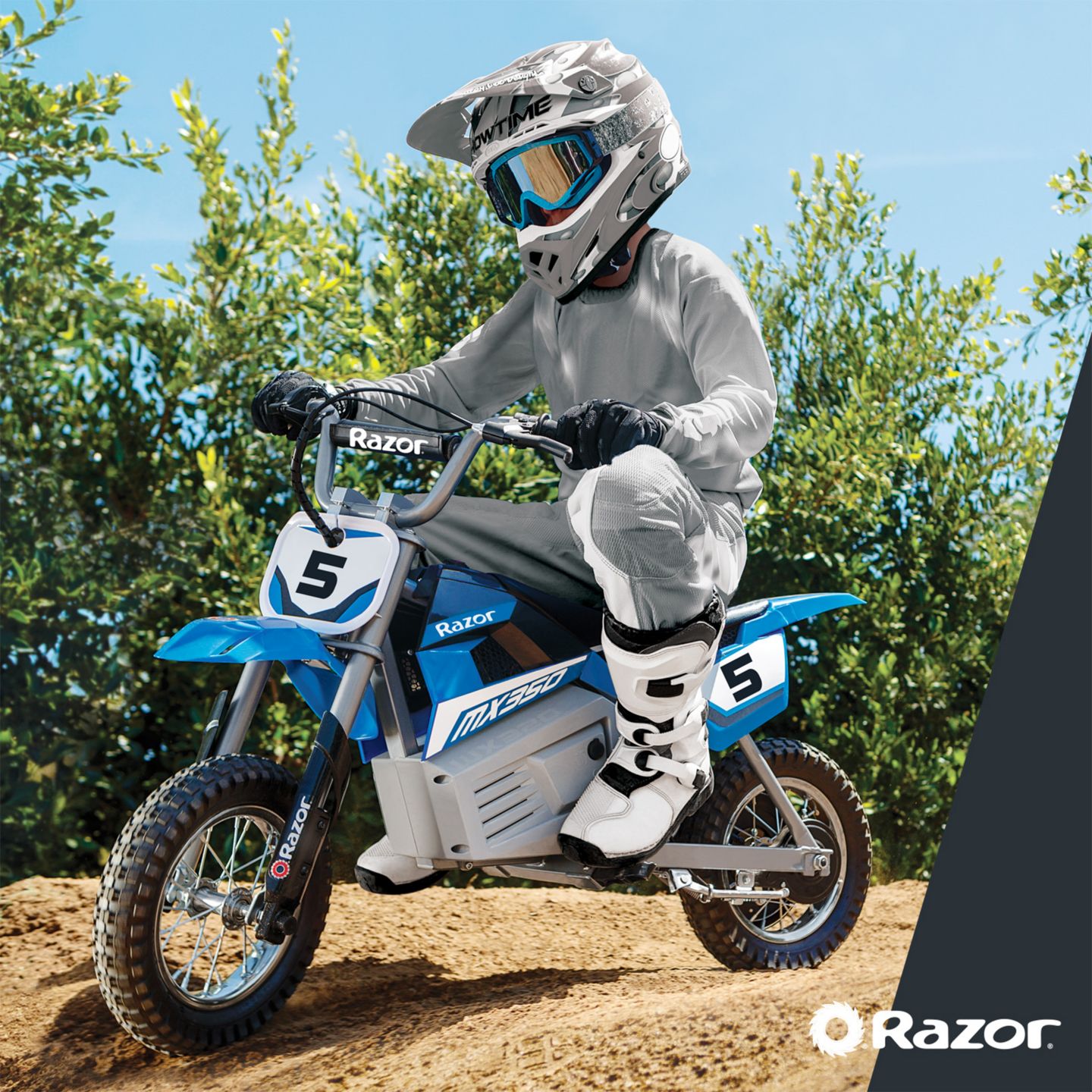 Детская игрушка Razor MX350 Dirt Rocket 24V Electric Dirt Bike, 140 lb. Capacity, Ages 8+ — фото 4