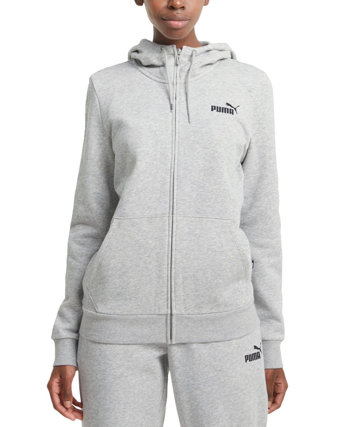 Puma Women's Long-Sleeve Zip-Front Hooded Sweatshirt