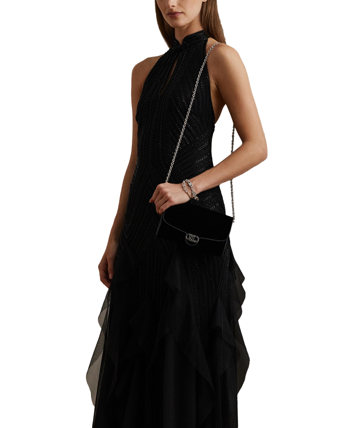 Lauren Ralph Lauren Adair Velvet Crossbody