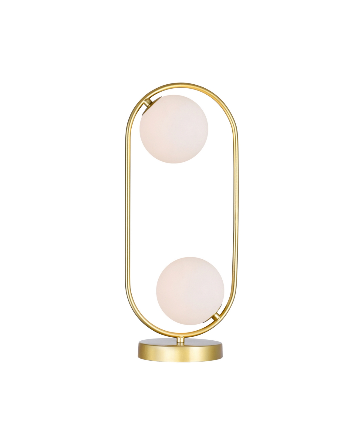 Cwi Lighting 19" Metal Celeste 2 Light Lamp In Medallion Gold
