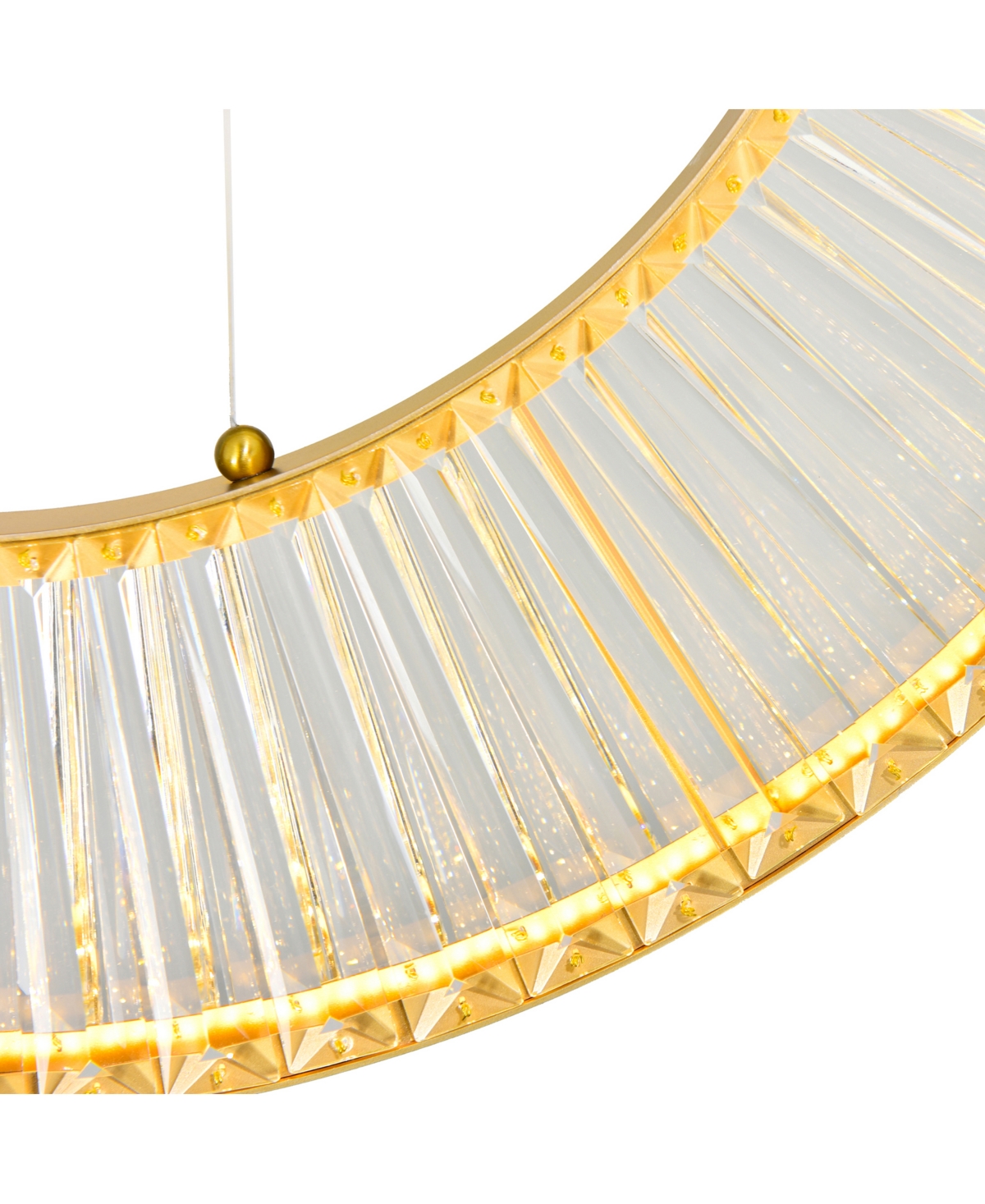 Cwi Lighting 4" Metal Bjoux Led Chandelier In Sun Gold