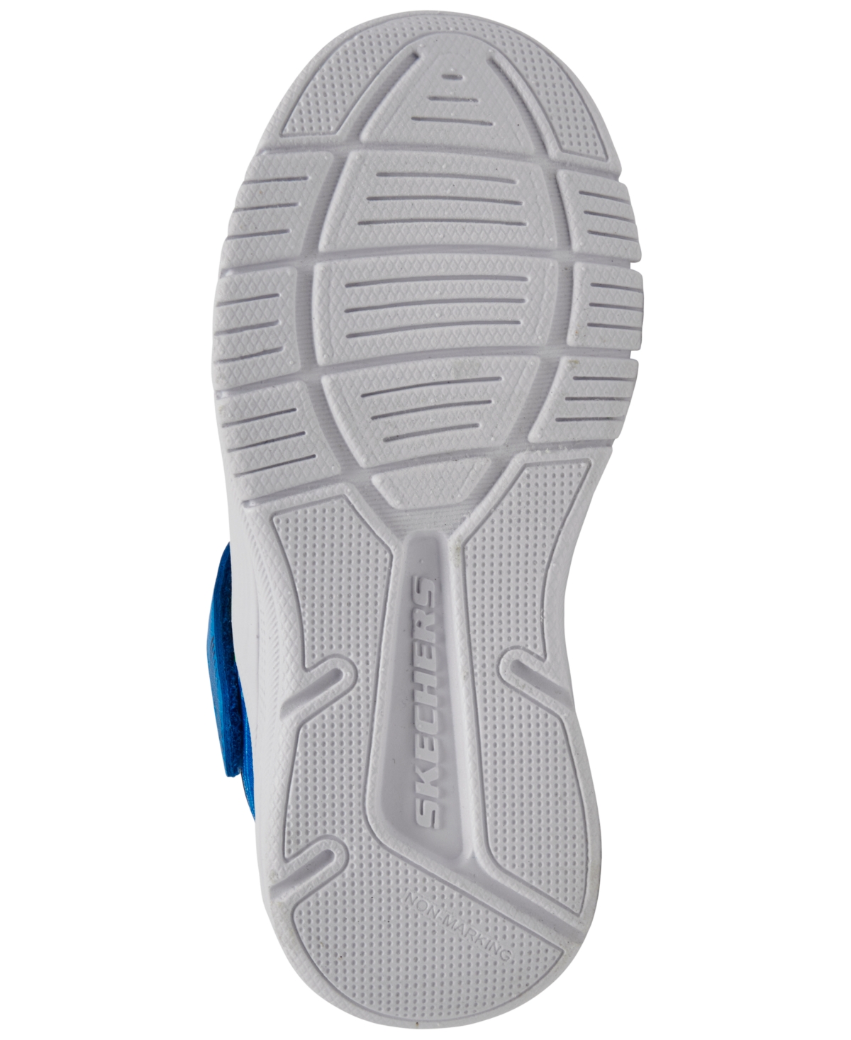Skechers Toddler Boys' Microspec Advance Fastening Strap Casual Sneakers From Finish Line In Blue