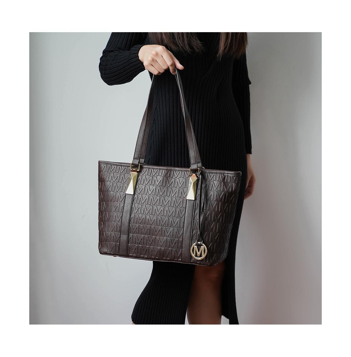 Mkf Collection Arya Signature Tote Bag, Mini Tote, Pouch and Wristlet by Mia K