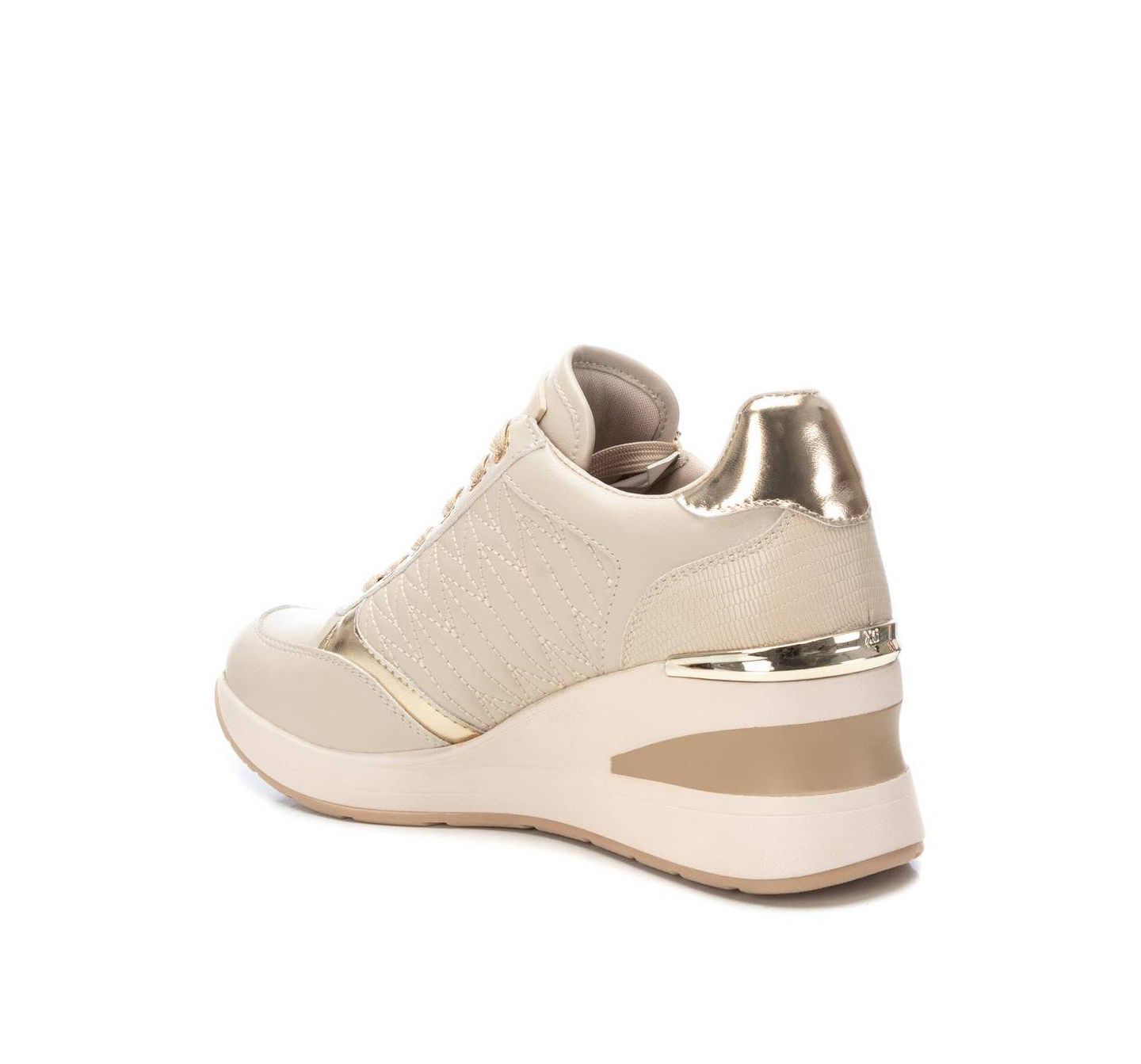 Женские кроссовки XTI Casual Wedge, цвет: Бежевый — фото 3