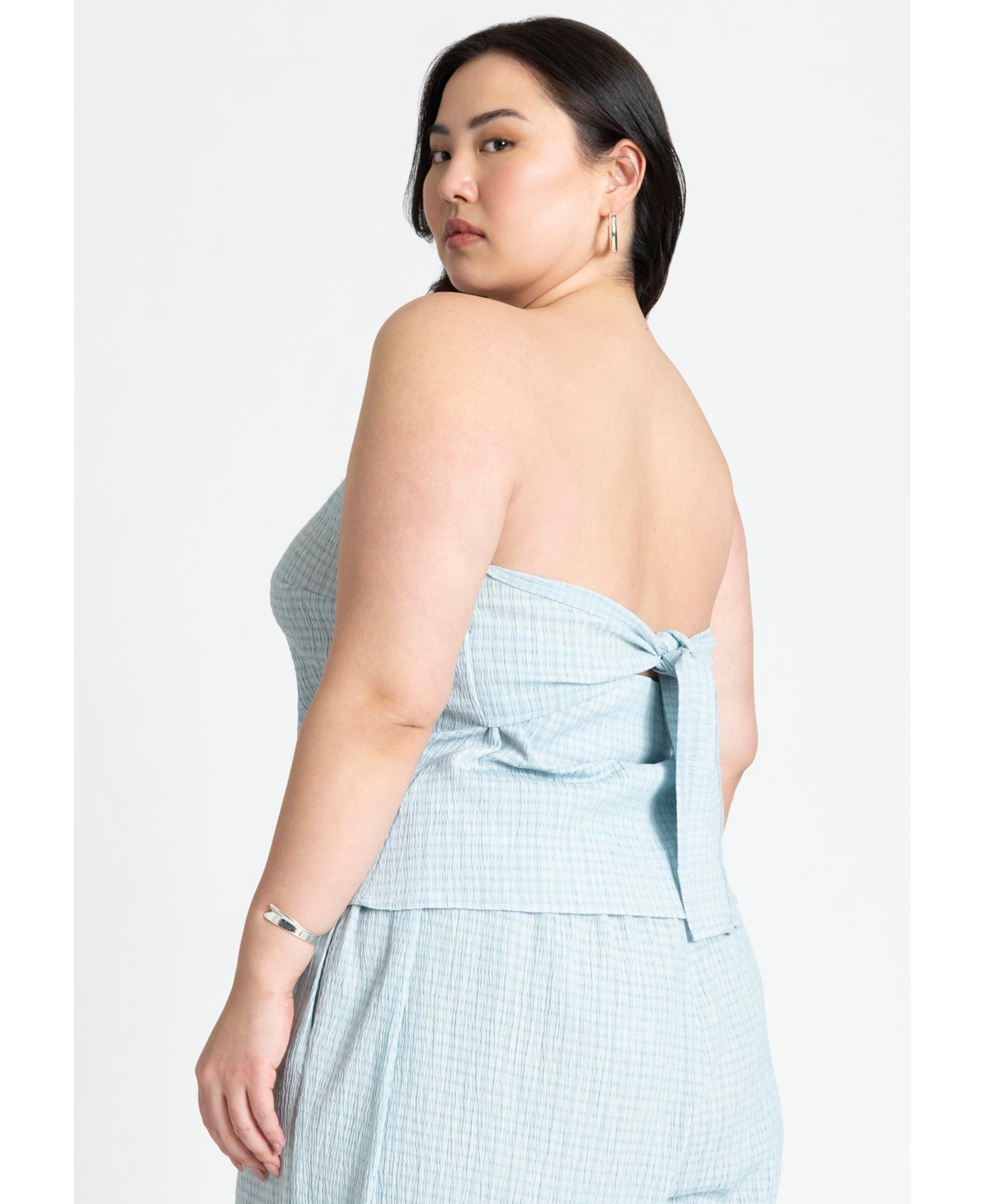 Eloquii Plus Size Back Tie Bandeau Top