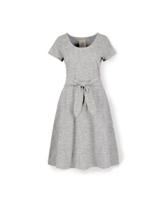 Women's Organic Cotton Tie-Waist Knit Dress