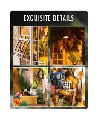 DIY 3D Book Nook Kit Flower House 176pcs