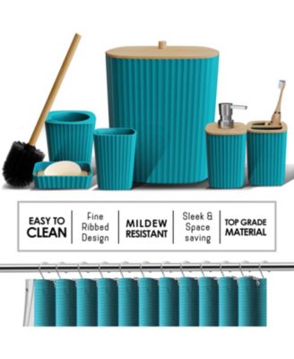 27 Piece Complete Bathroom, Vanity & Shower Accessories Set - Grey