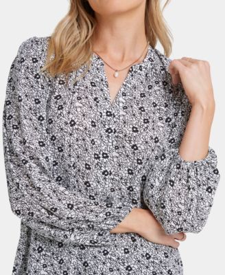 Women's Puff Sleeve Popover Top