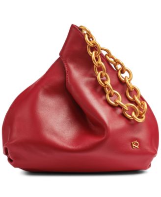 Lawrence Leather Wristlet with Chain Strap