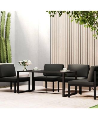 Patio Dining Table Anthracite 47.2"x23.6"x26" Aluminum