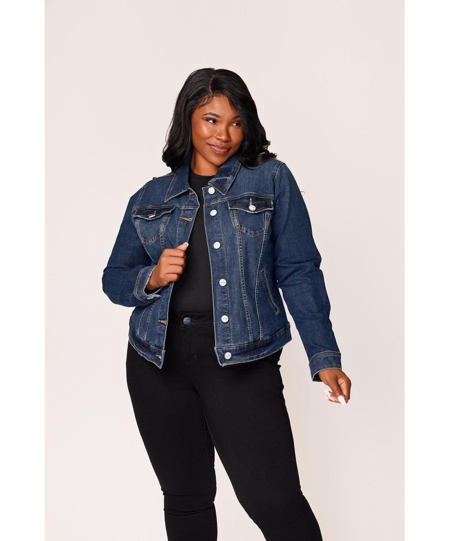 Women's Denim Jacket in 25" Length