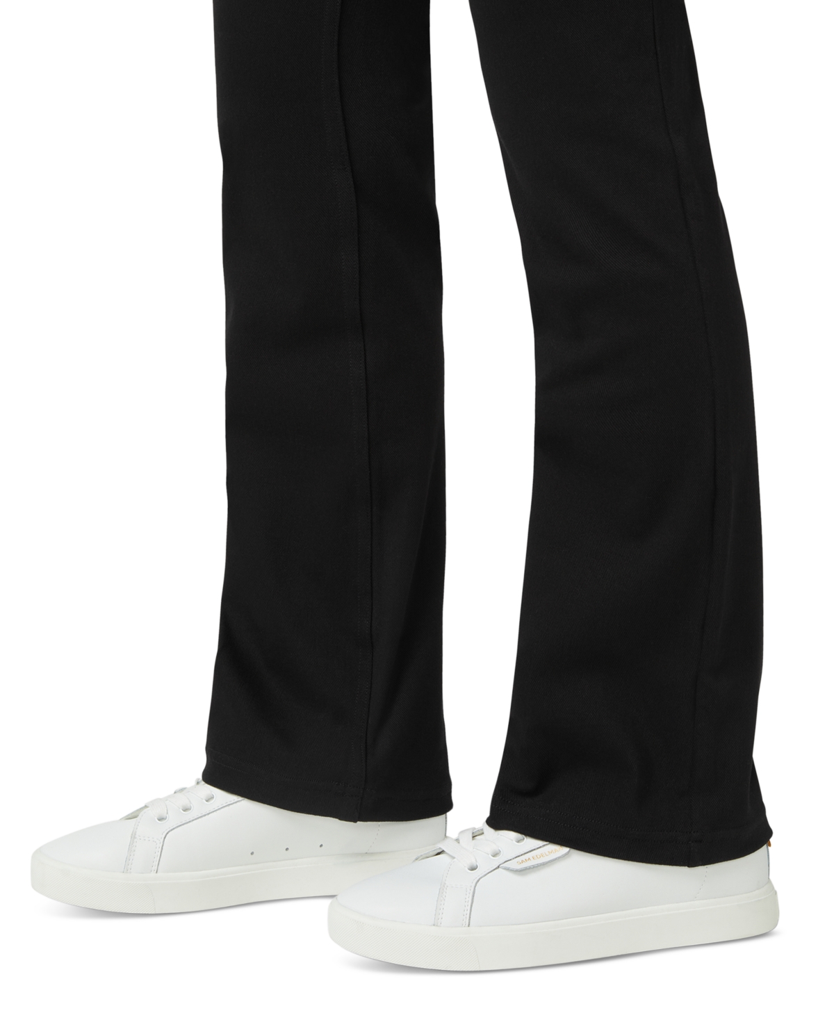 Hue Ultra Soft High Rise Denim Baby Bootcut Leggings In Black