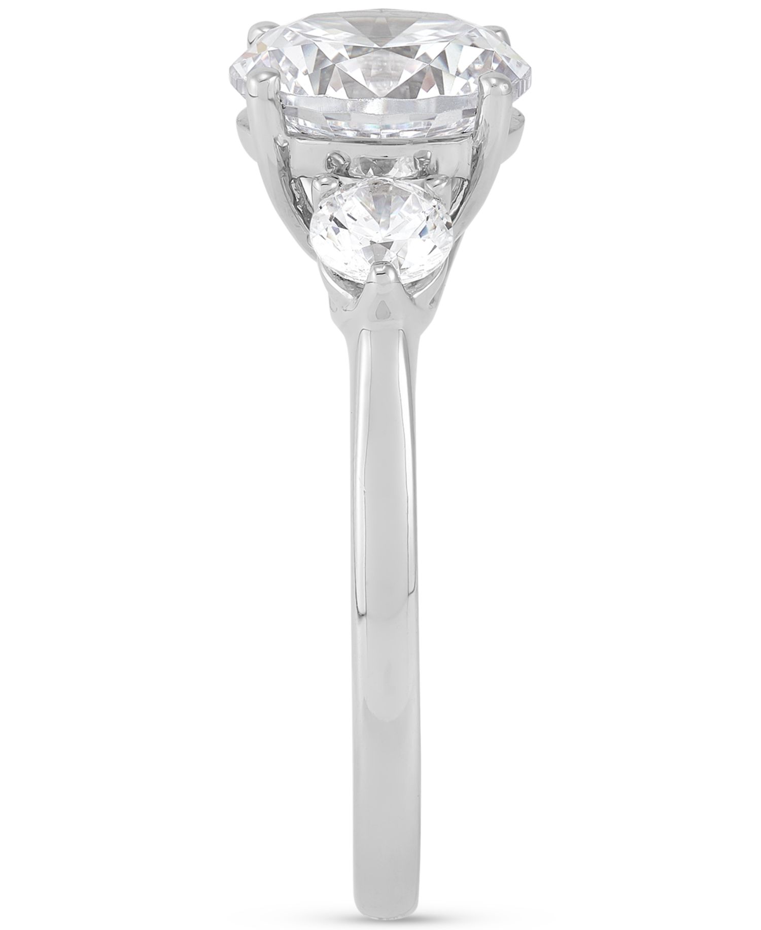 IGI Certified Lab Grown Diamond Three Stone Engagement Ring (3 ct. t.w.) in 14k Gold