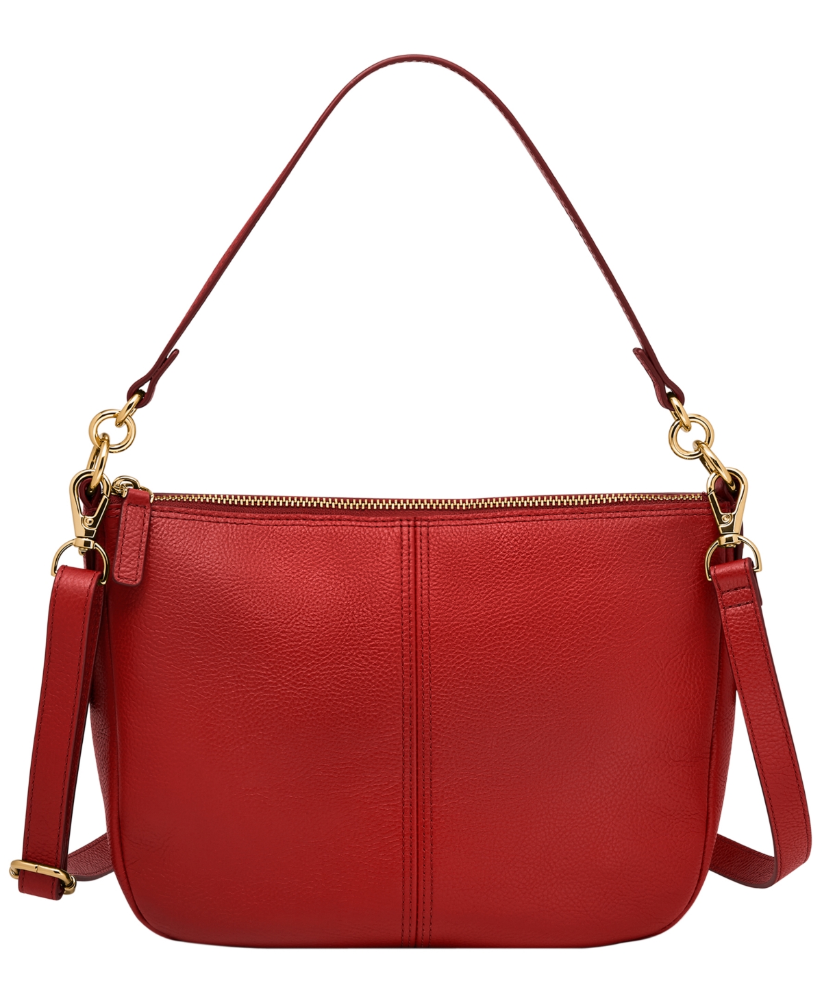 Jolie Leather Small Crossbody Bag - Garnet