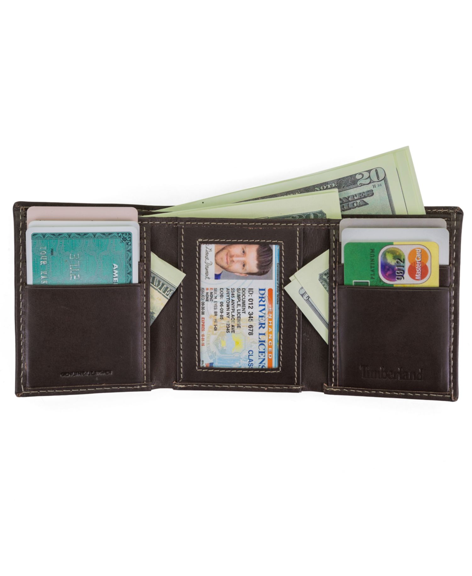 Men's Cloudy Trifold Leather Wallet