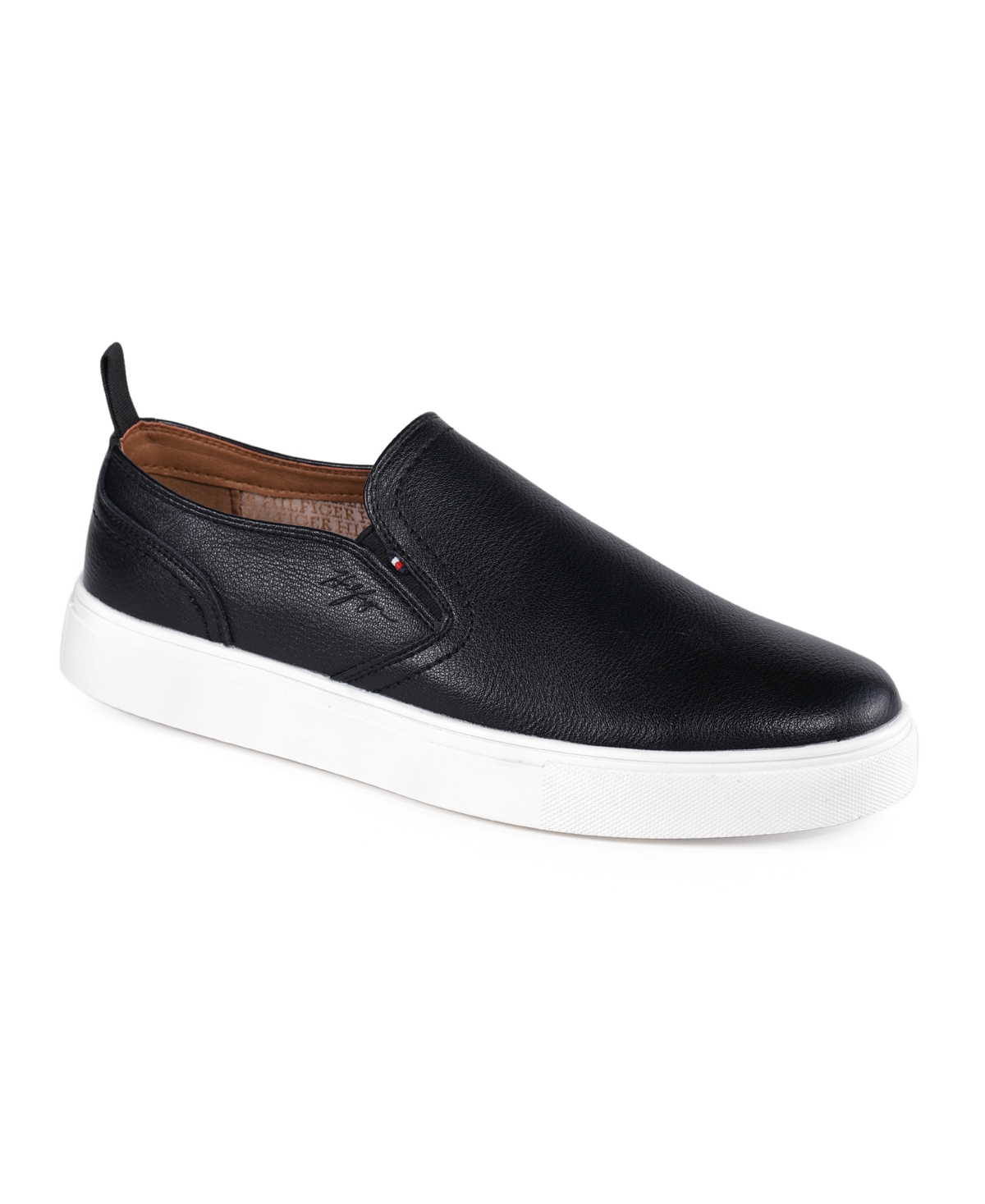 Tommy Hilfiger Men's Kozal Casual Slip On Sneakers In Black Light Tumble