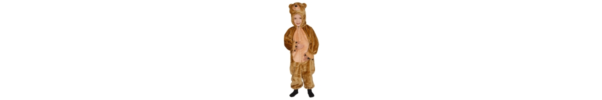 Dress Up AmericaBear Jumpsuit Costume - Toddlers Boys & Girls - Brown