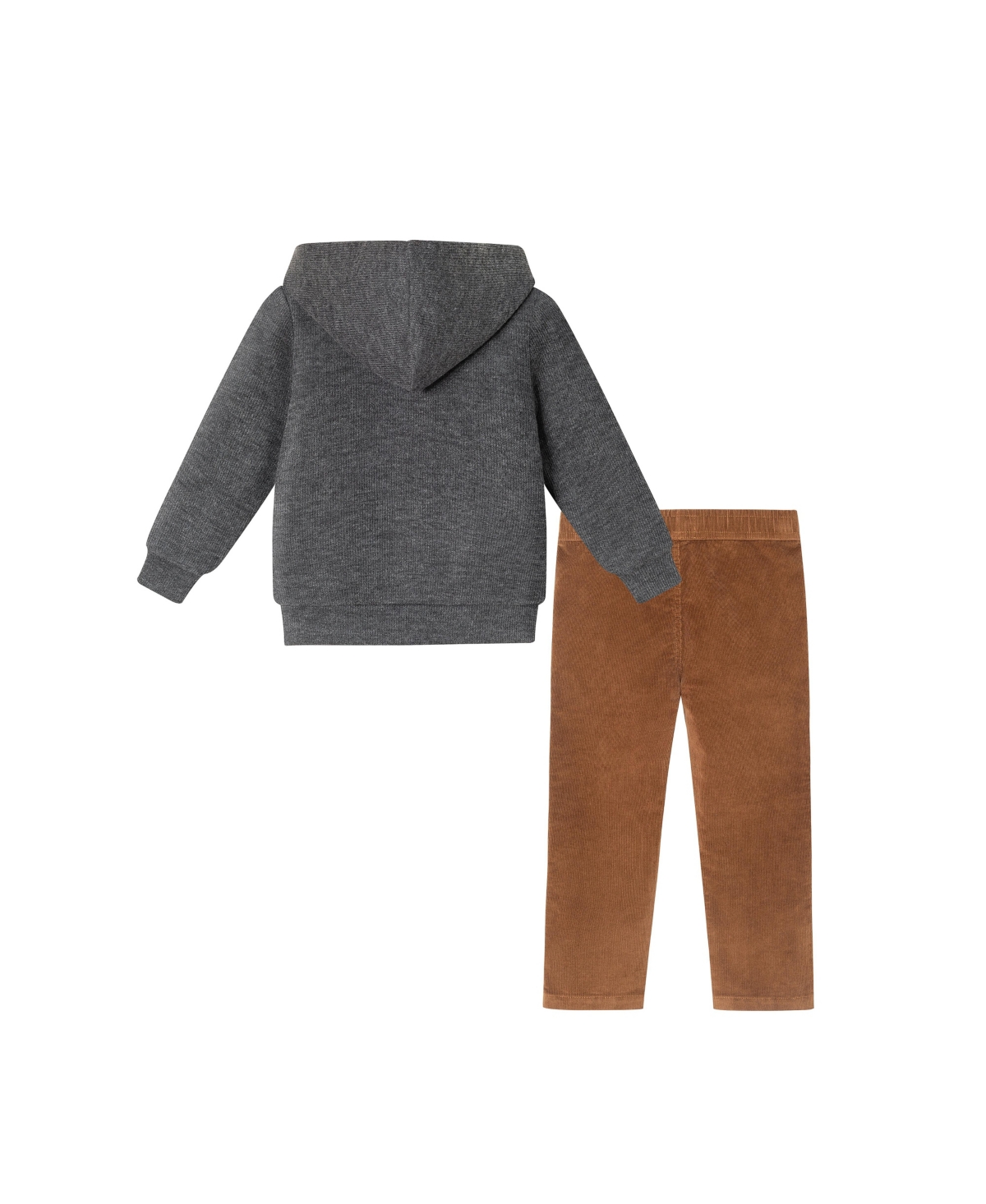 Andy & Evan Toddler Boys Toddler/Child Dark Grey Hooded Cardigan & Cord Set
