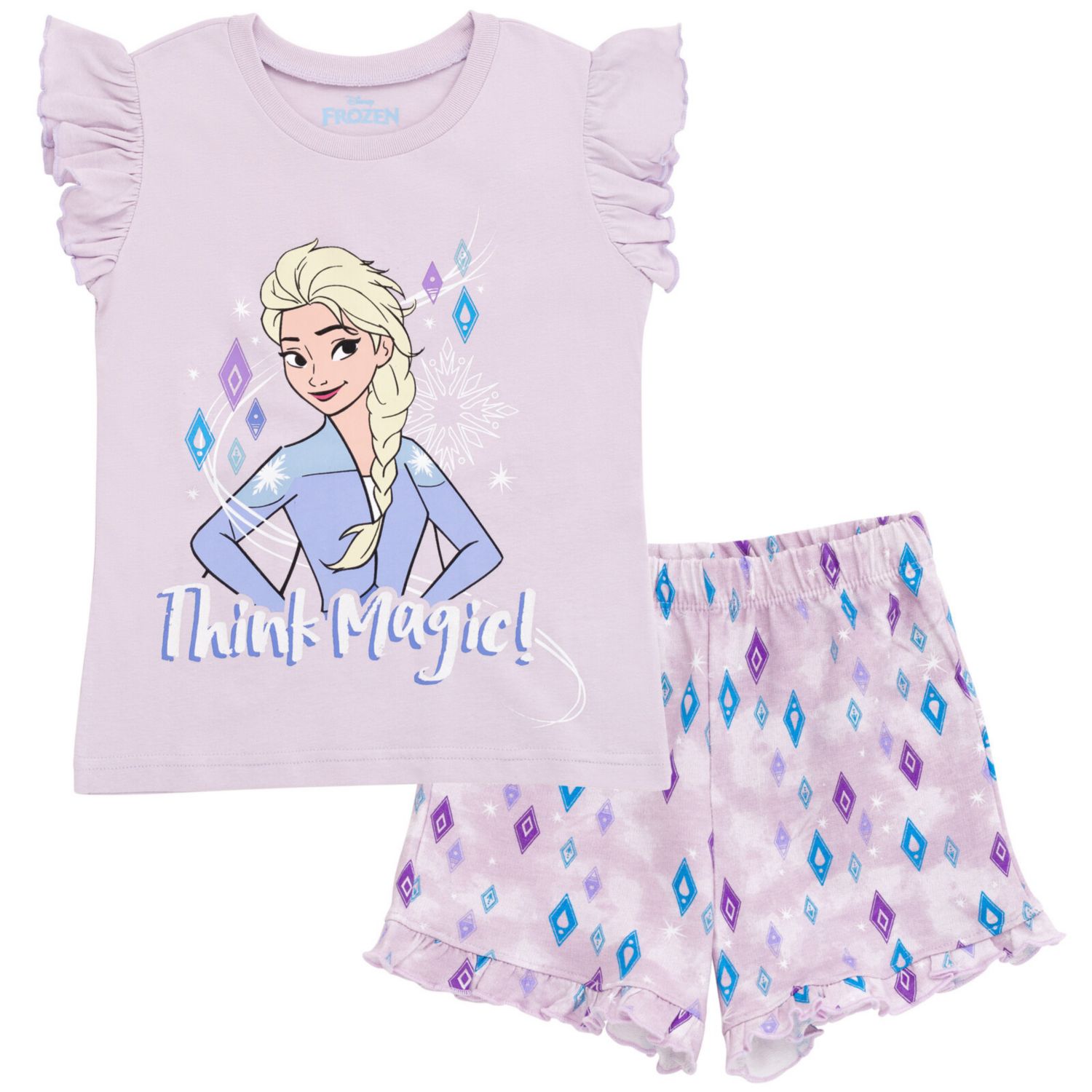 Girls Disney Princess Moana Belle Minnie Mouse Nightmare Before Christmas Tank Top and French Terry Shorts to