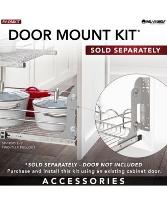 Kitchen Cabinet Pullout Shelf Organizer, 12 x 18 In, 5WB2-1218CR-1