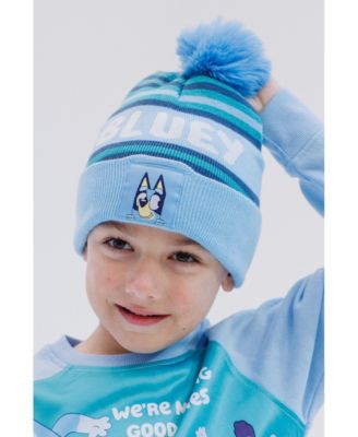 Toddler Boys Fleece Sweatshirt and Cotton Gauze Hat
