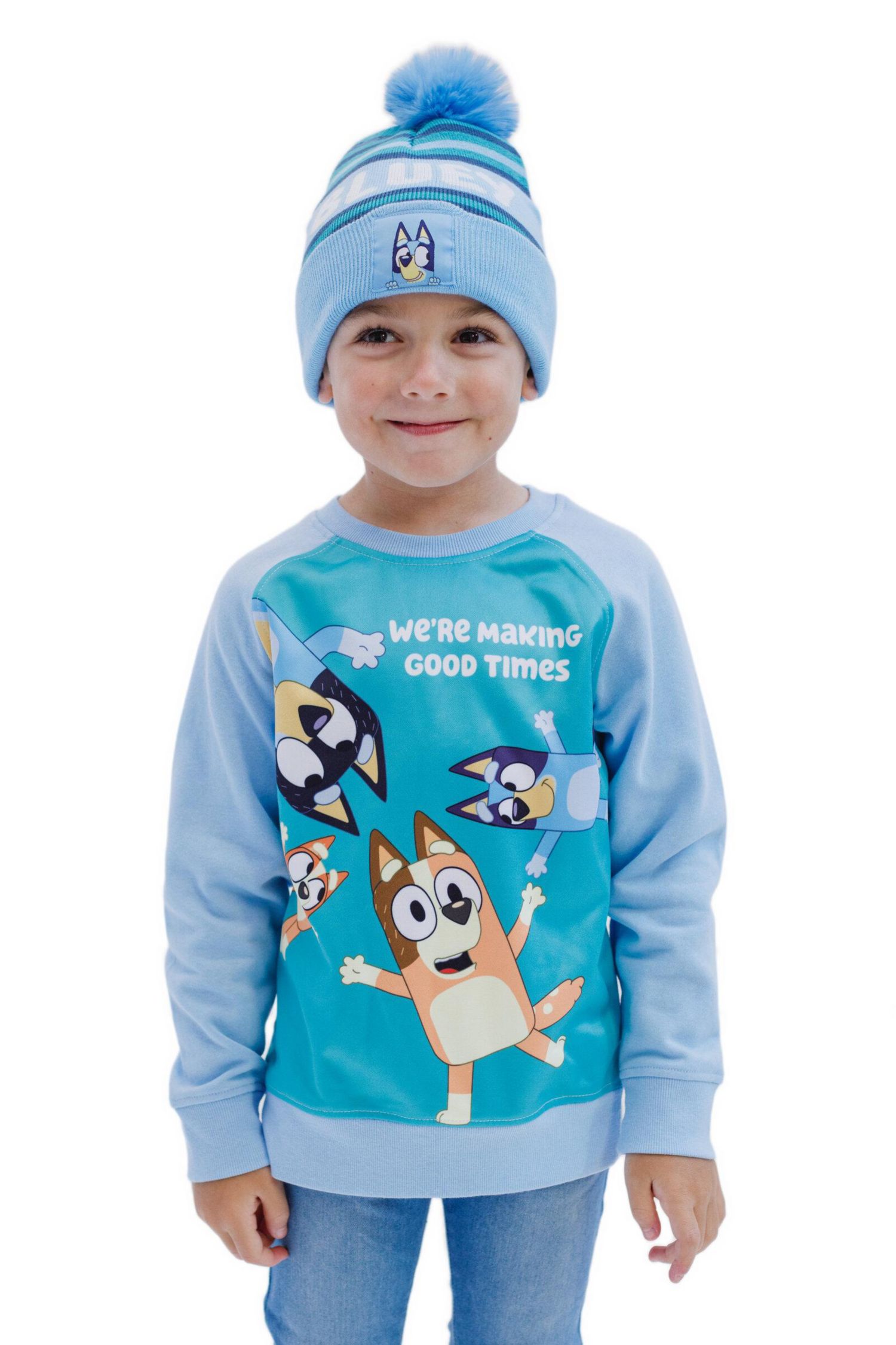 Toddler Boys 2-Piece Fleece Sweatshirt and Hat Set