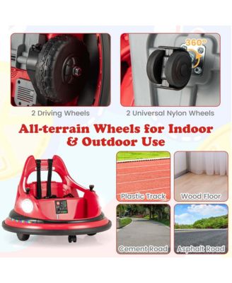 12V Kids Electric Ride On Bumper Car Battery Powered Bumper Car with Remote Control