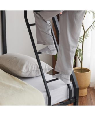 Twin Over Full Metal Bunk Bed – Sturdy Bunk for Kids, Teens, and Adults