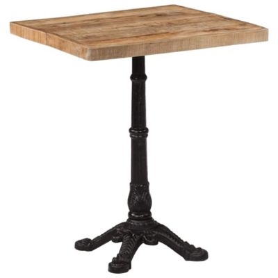 Bistro Table Natural Rough Mango Wood Medium Durable