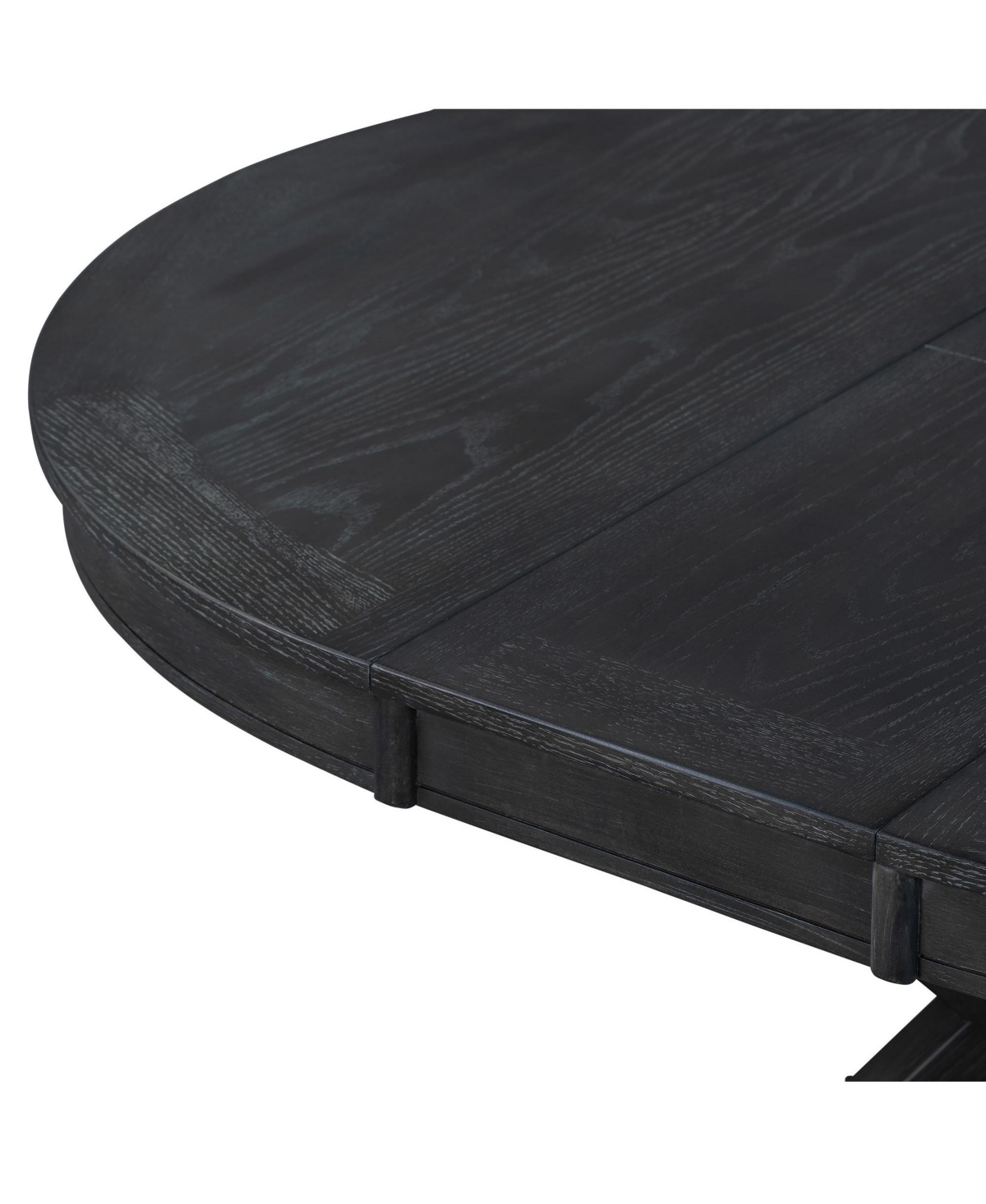 Slickblue Retro Extendable Dining Table with 12-Inch Leaf for Functional Dining and Living Room Spaces