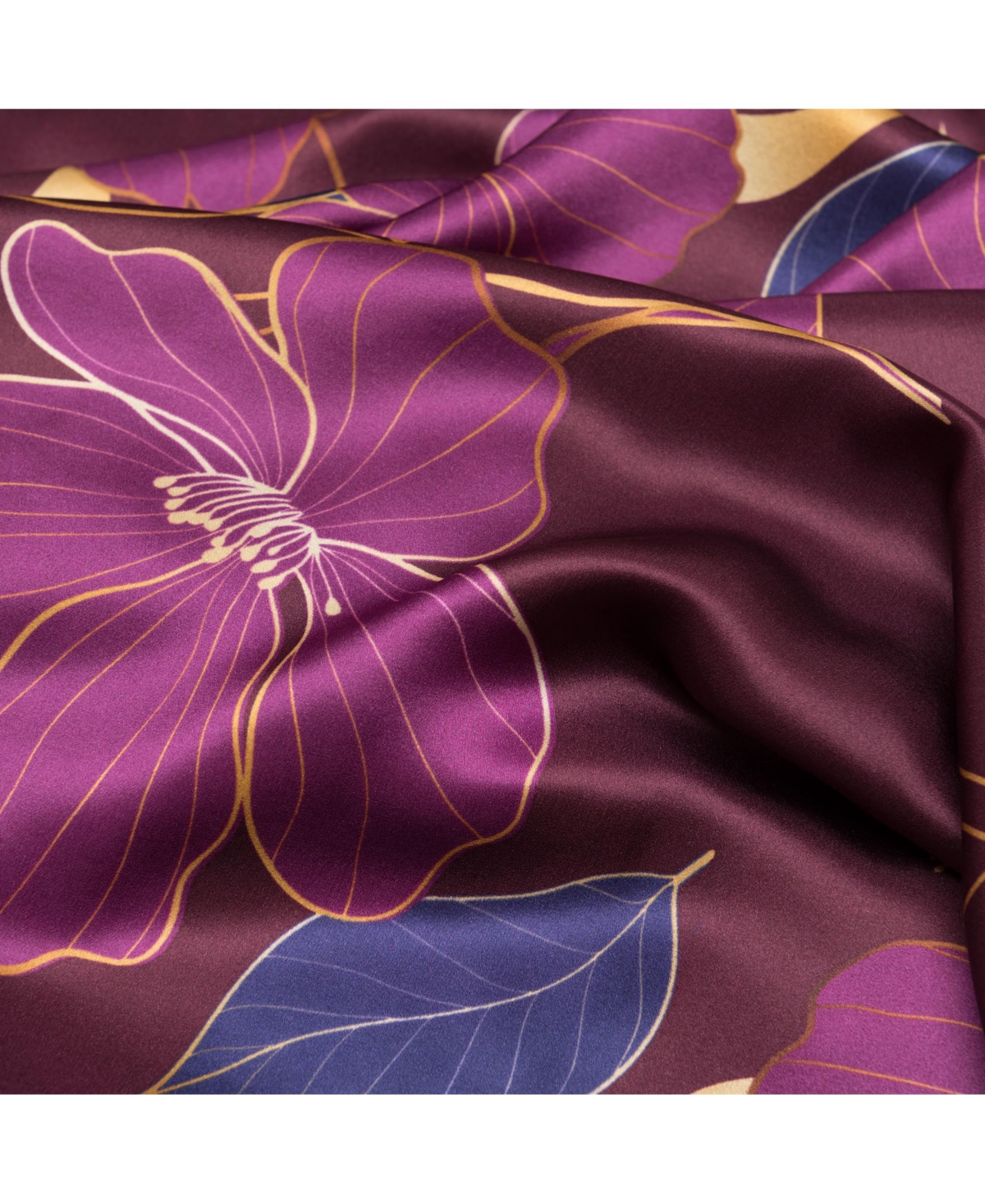 Laura - Silk Scarf/Shawl for Women - Navy