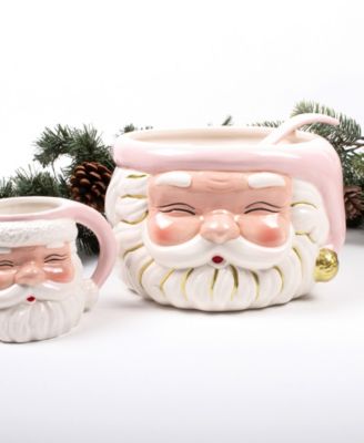 Santa Ceramic Punch Bowl