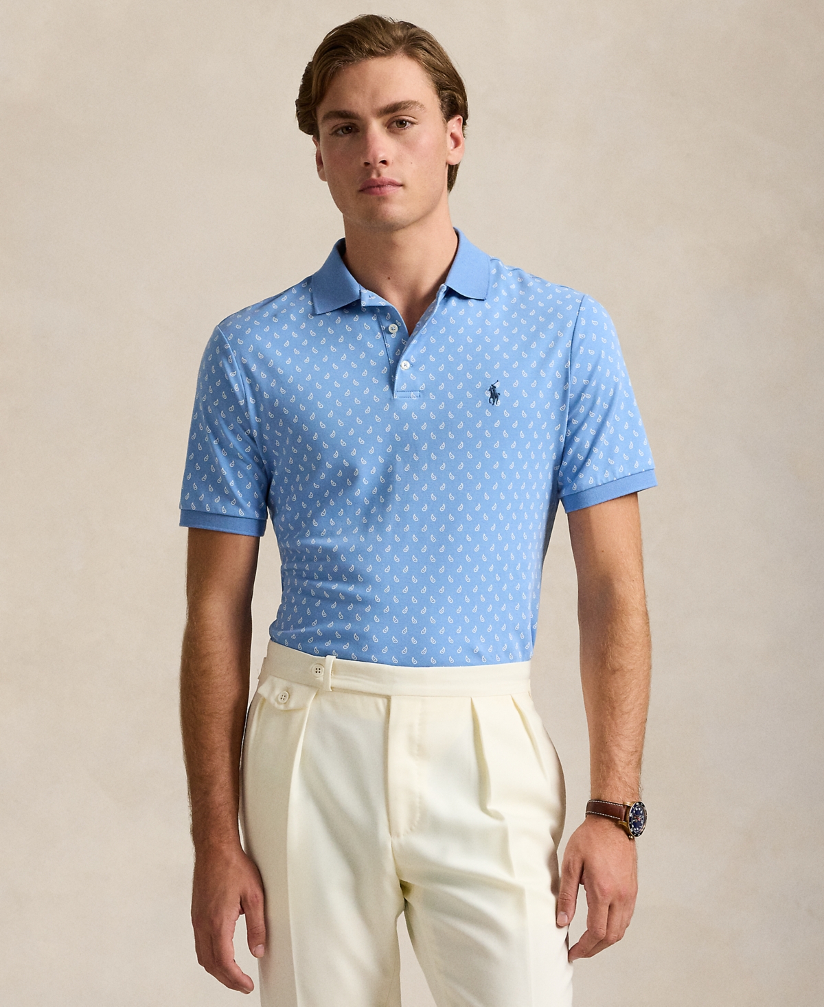 Shop Polo Ralph Lauren Men's Classic-fit Soft Cotton Polo Shirt In Blue