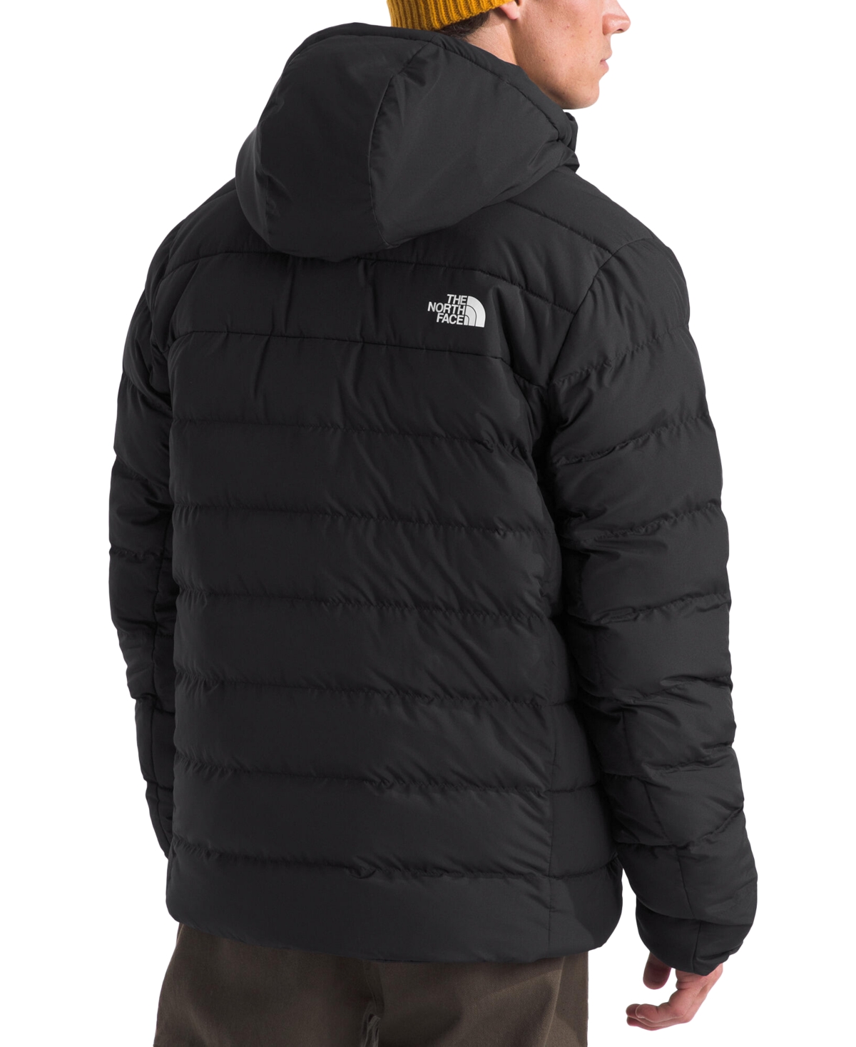The North Face Men's Aconcagua 3 Sherpa Lined Full Zip Hoodie Puffer Jacket In Tnf Black