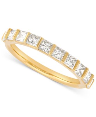 Macy's - Diamond Princess Ten Stone Polished Band (1 ct. t.w.) in 14k Gold