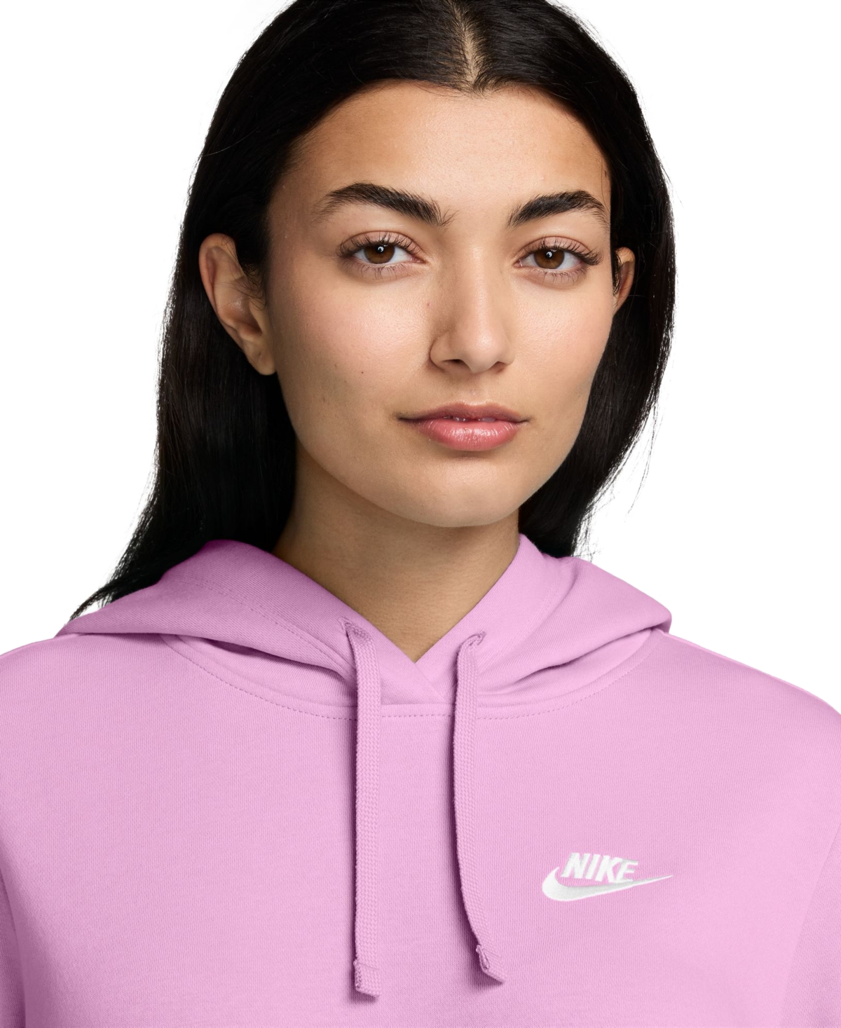 Nike Women's Sportswear Club Fleece Pullover Hoodie -whi
