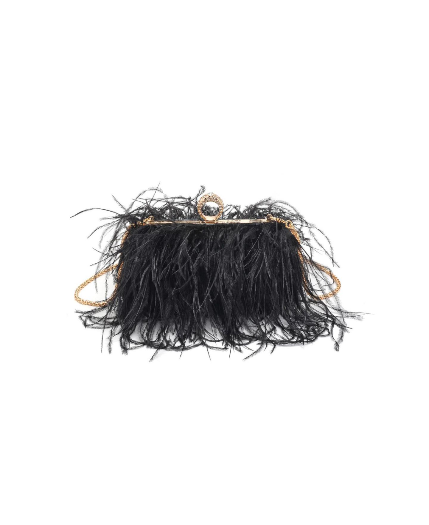 Женская сумка Moda Luxe Harlow Feather Evening, цвет: Чёрный — фото 1