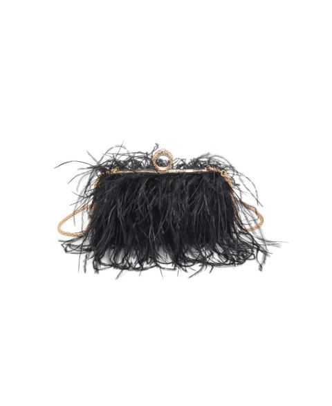 Женская сумка Moda Luxe Harlow Feather Evening, цвет: Чёрный