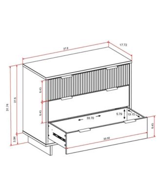 Granville 2-Piece 3-Drawer Standard Dresser and 2-Drawer Nightstand Set