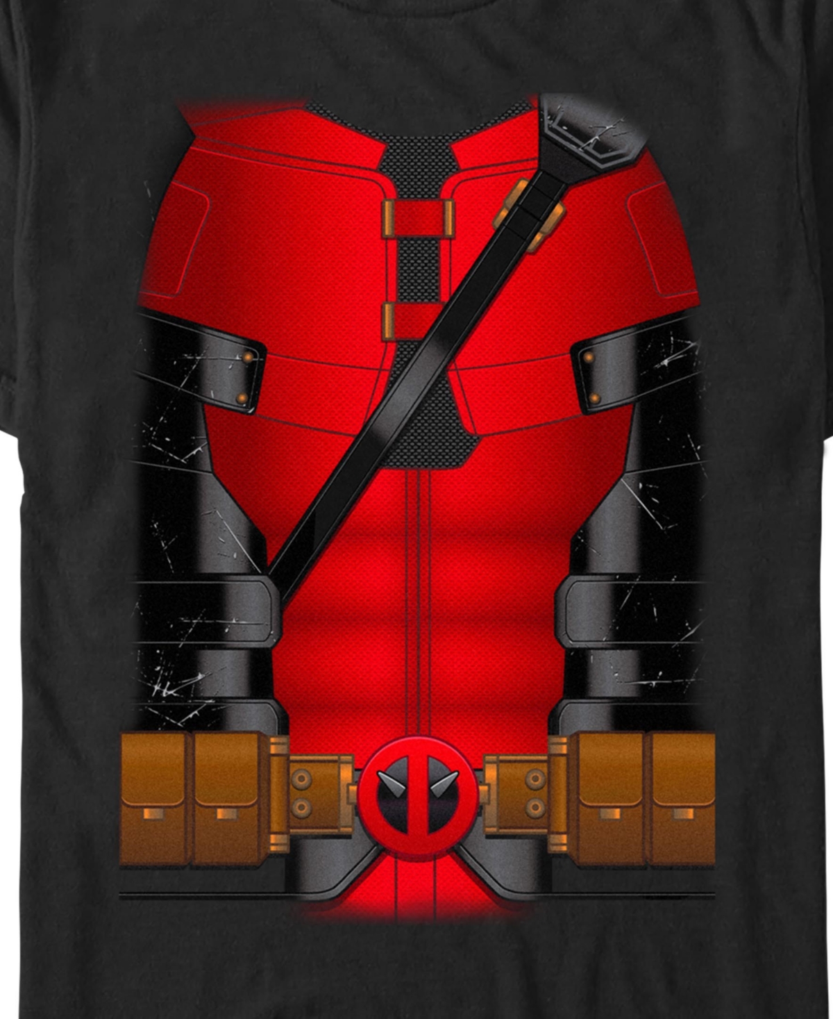 Fifth Sun Men's Deadpool Costume Short Sleeve T-Shirt
