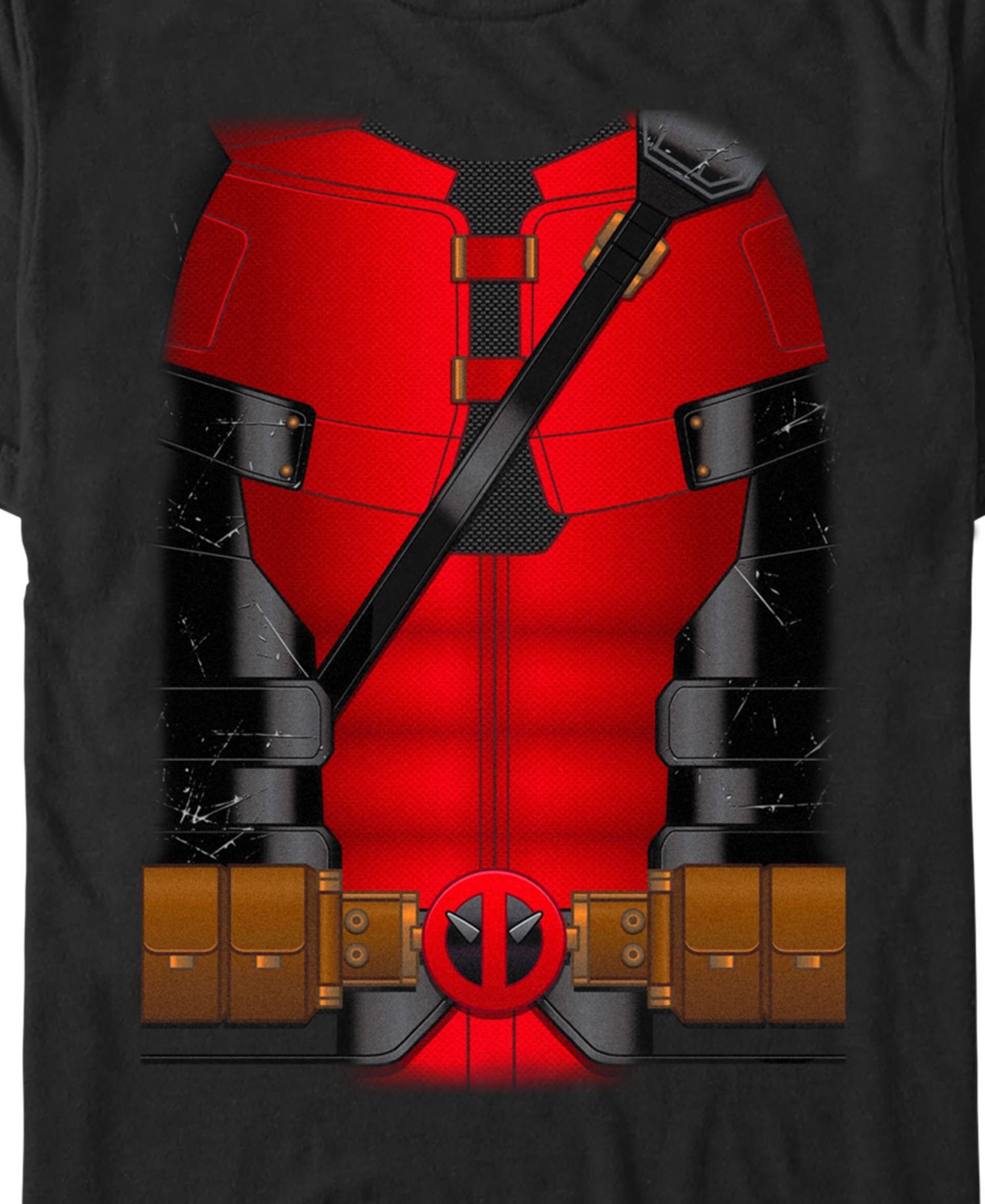 Men's Deadpool Costume Short Sleeve T-Shirt