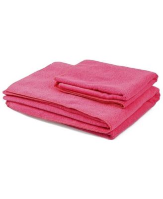 7 Piece Yoga Set with Mat, Stretch Strap & Knee Pad, Pink