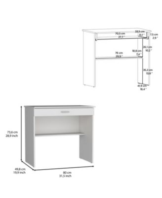 Storage Storage Desk, Spacious Stylish with Drawer and Shelf