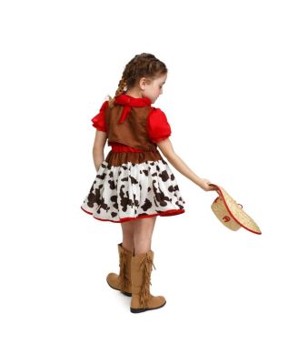 Kids Cowgirl Skirt, Vest & Bandana Costume Set
