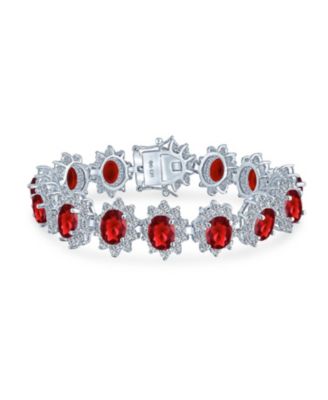 Style Fashion Oval Crown Halo Statement Bracelet Matching Clip On Earrings Jewelry Set Plated