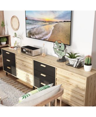 Rectangle Storage Cabinet, Sideboard, Dresser with 6 Drawers